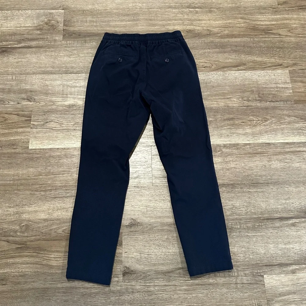 J.Crew Mens XS Cordura Sporting Life Drawstring Chino Pants Navy Blue Stretch